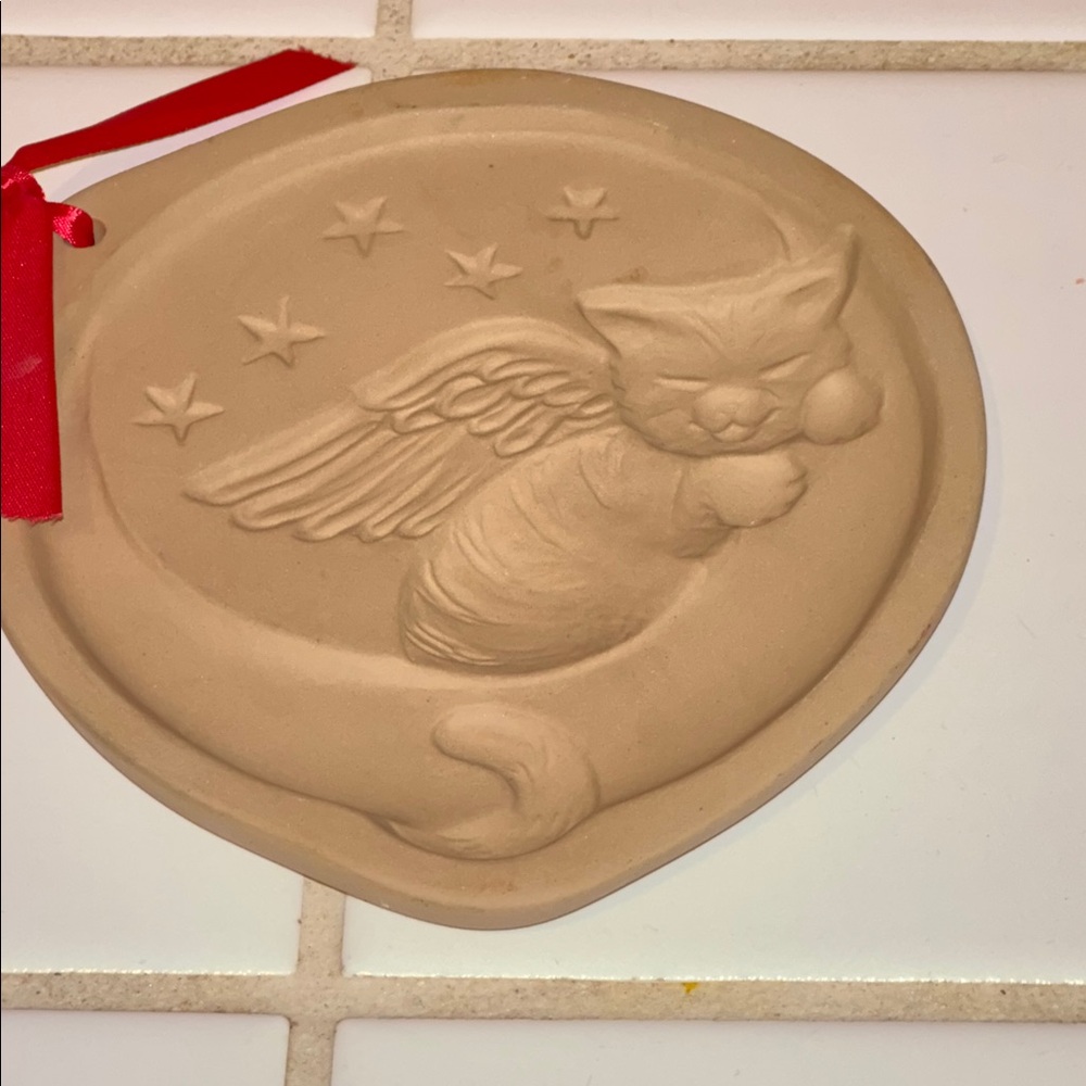 BROWN BAG COOKIE ART SHORTBREAD MOLD “Kitten Moon 1996”🐈‍⬛